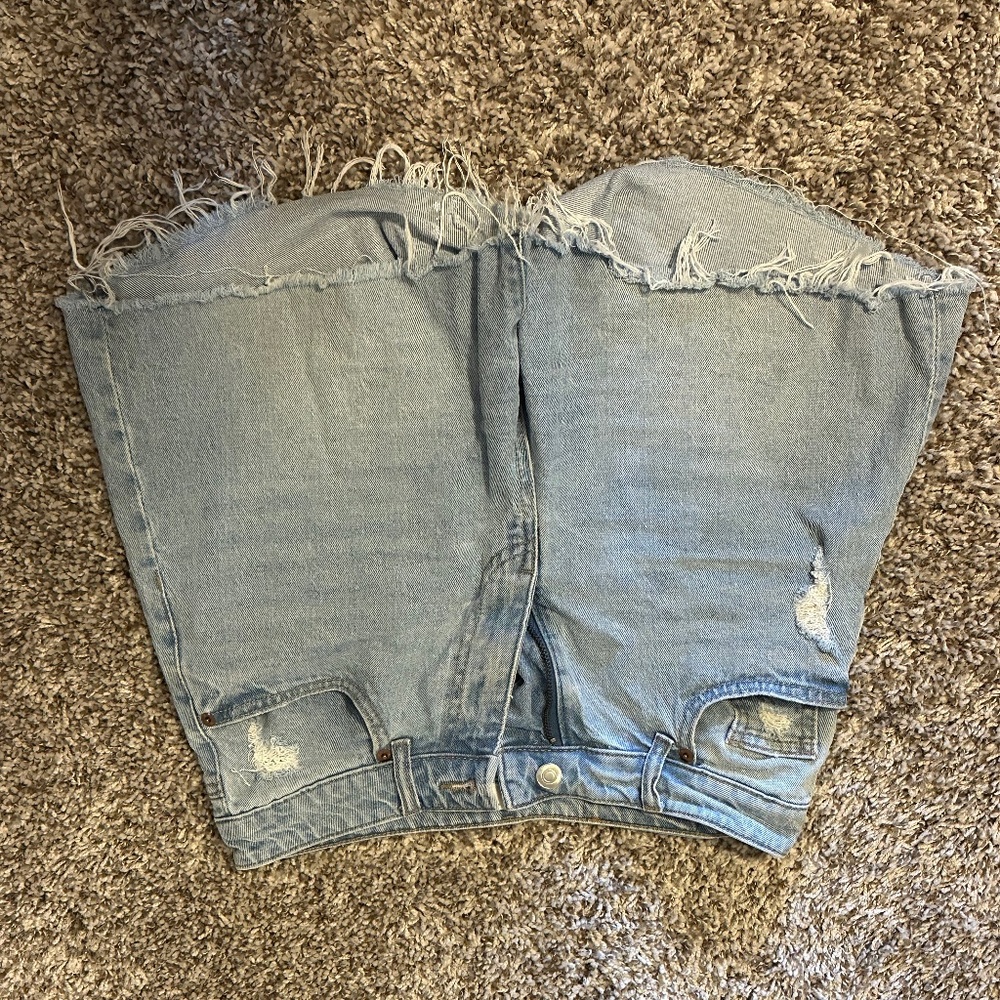 Abercrombie and Fitch Light Wash Jean Shorts